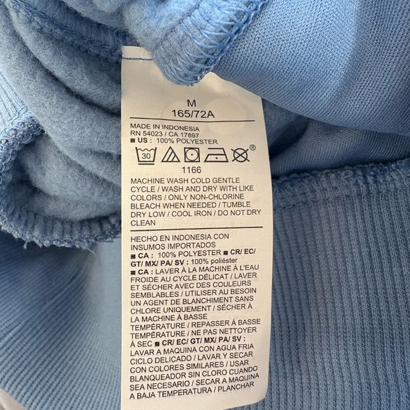 Old Navy Blue Fleece Wide Leg Pants - Picture 4 of 5